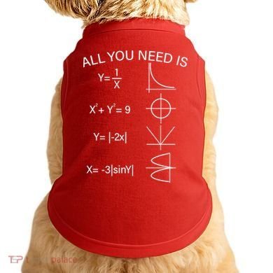 All You Need Is Love Math Equation Doggie Tank