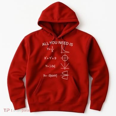 All You Need Is Love Math Equation Hoodie