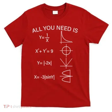 All You Need Is Love Math Equation T-Shirt