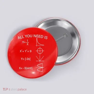 All You Need Is Love Math Equation Button