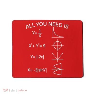All You Need Is Love Math Equation Mousepad