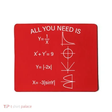 All You Need Is Love Math Equation Mousepad