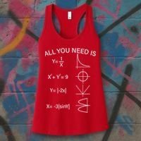 All You Need Is Love Math Equation Women's Tank Top thumb 3