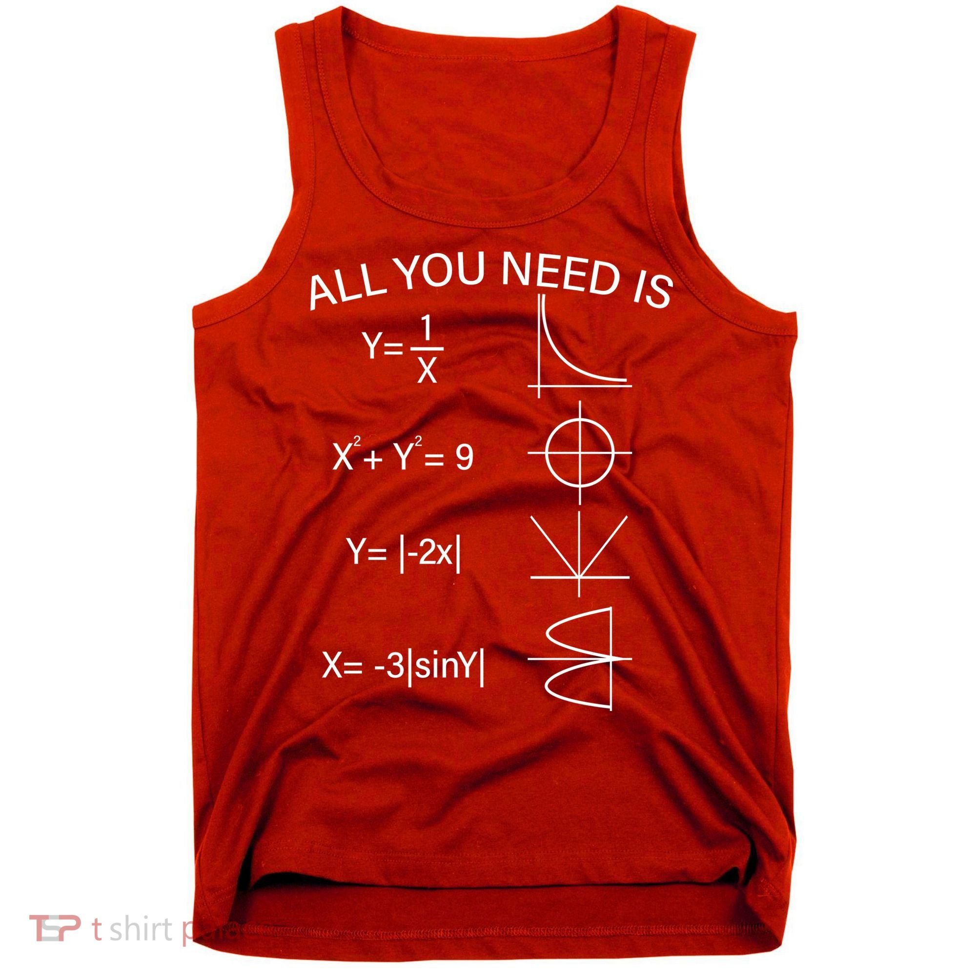 All You Need Is Love Math Equation Tank Top