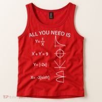All You Need Is Love Math Equation Tank Top thumb 2