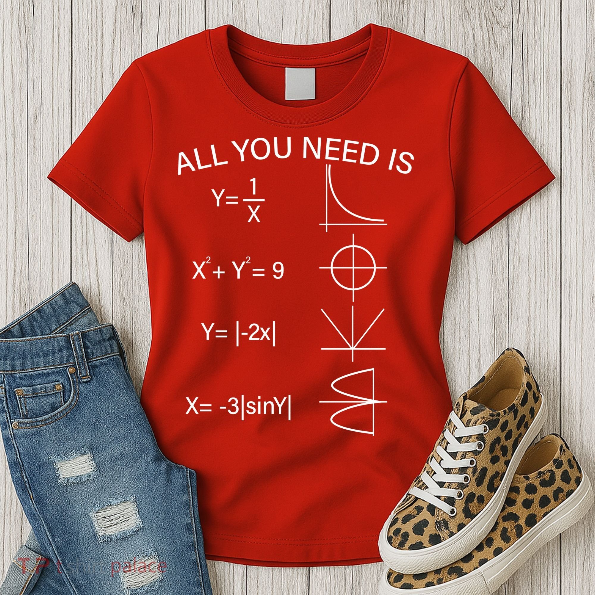 All You Need Is Love Math Equation Women's T-Shirt
