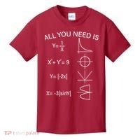All You Need Is Love Math Equation Kids T-Shirt thumb 0