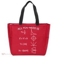 All You Need Is Love Math Equation Tote Bag thumb 0
