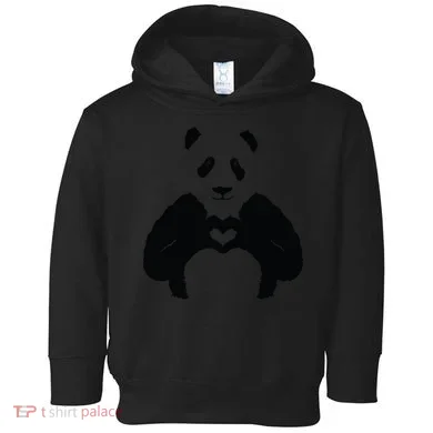 All You Need Is Love Panda Toddler Hoodie