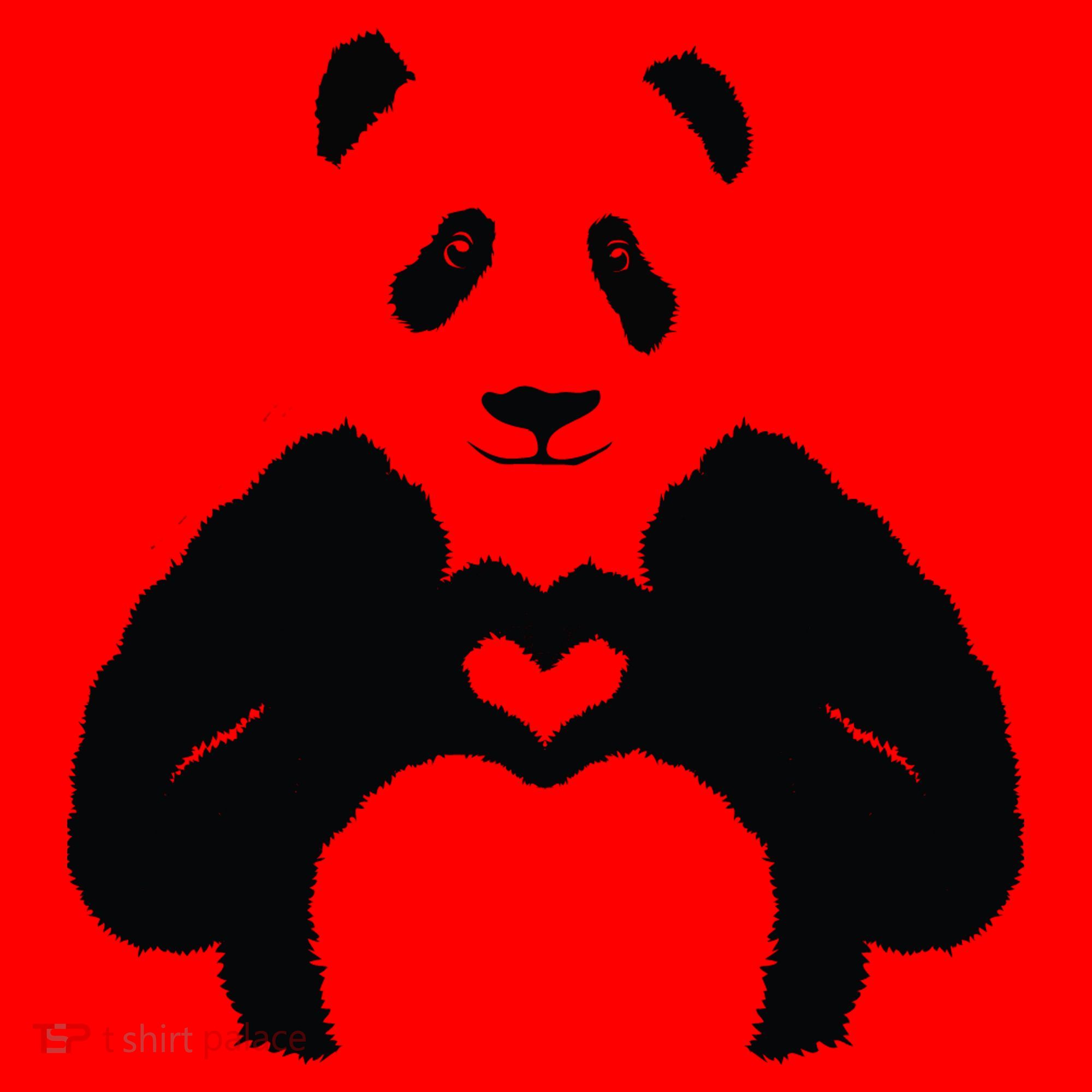 All You Need Is Love Panda Santa Hat