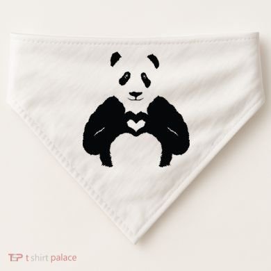 All You Need Is Love Panda USA-Made Doggie Bandana