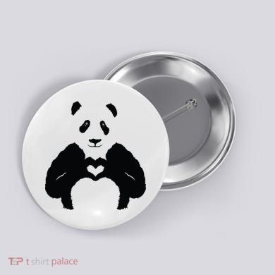 All You Need Is Love Panda Button