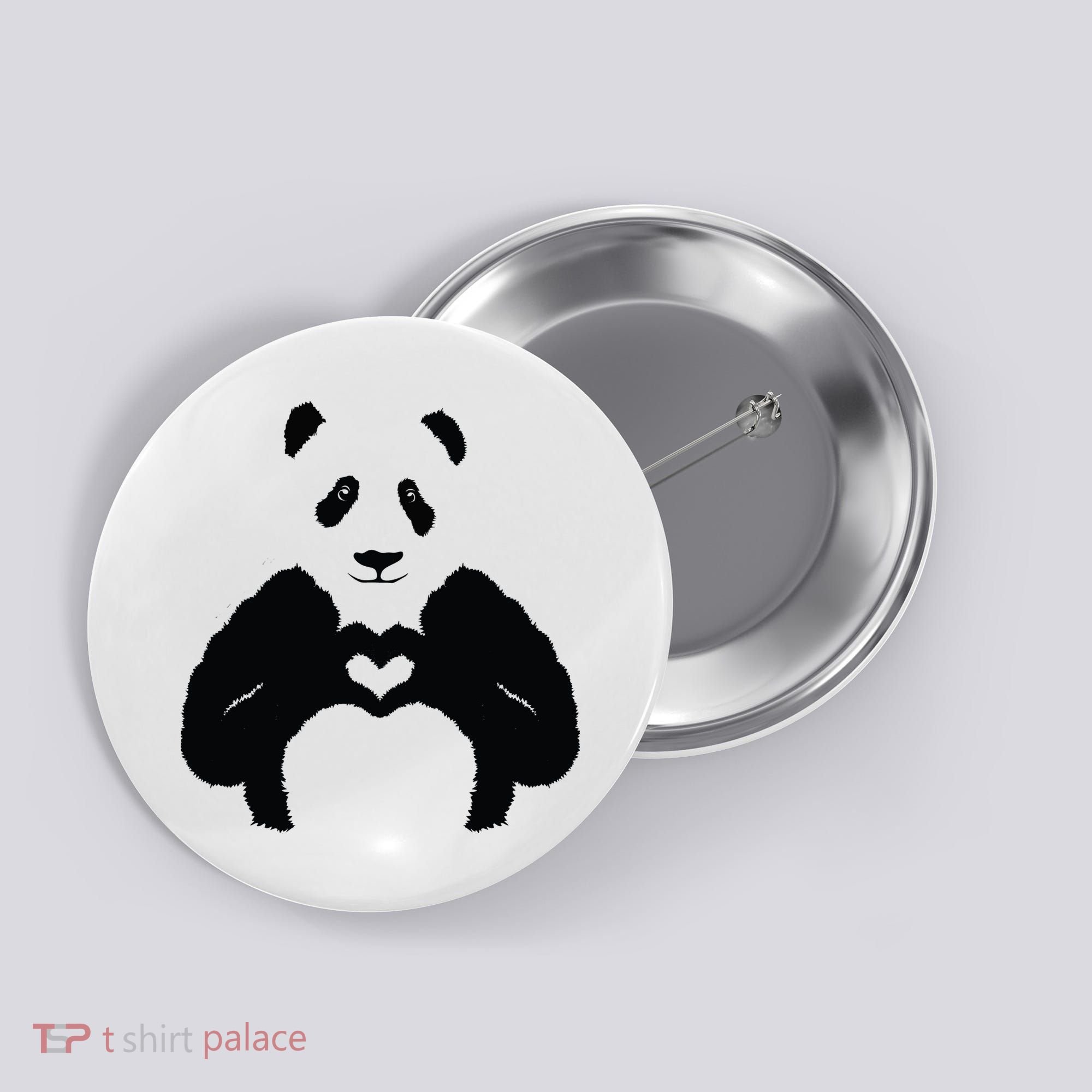 All You Need Is Love Panda Button
