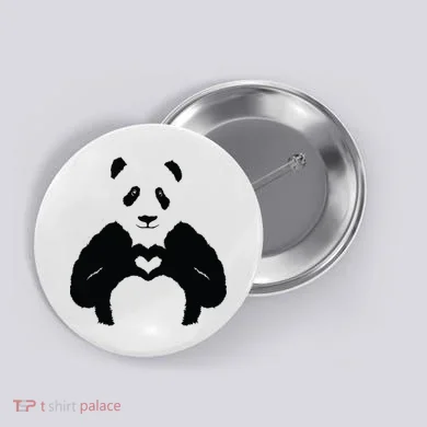 All You Need Is Love Panda Button
