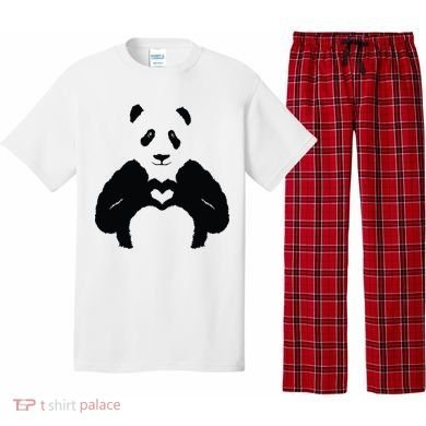 All You Need Is Love Panda Pajama Set