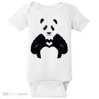 All You Need Is Love Panda Baby Bodysuit thumb 0