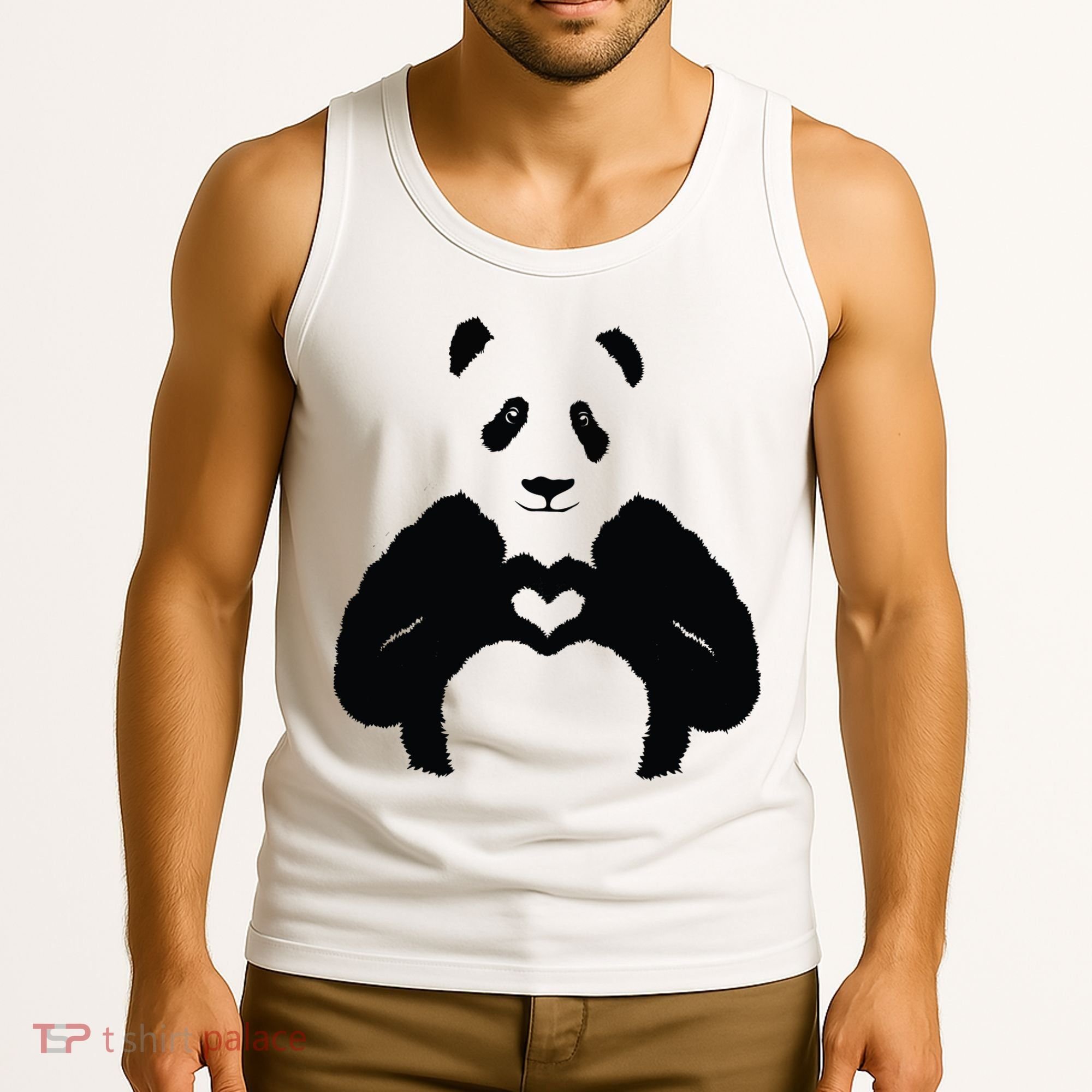 All You Need Is Love Panda Tank Top