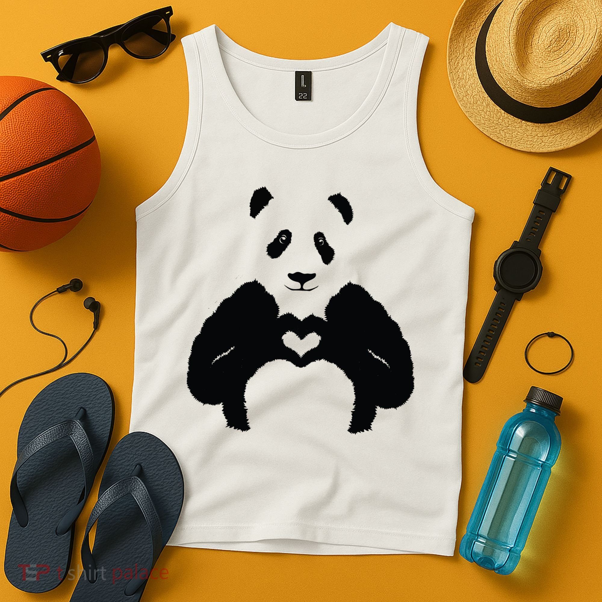 All You Need Is Love Panda Tank Top