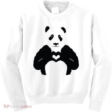 All You Need Is Love Panda Kids Sweatshirt