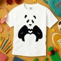 All You Need Is Love Panda Kids T-Shirt thumb 3