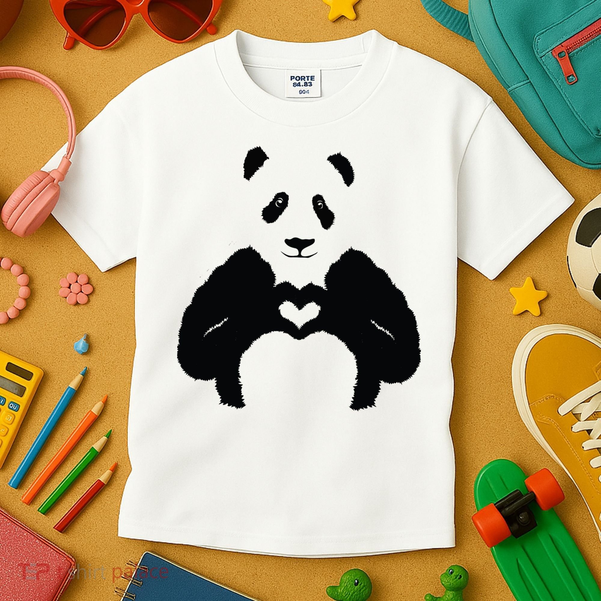 All You Need Is Love Panda Kids T-Shirt