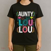 Aunty Lou Lou Best Auntie Ever Mothers Day T-Shirt thumb 4