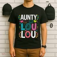 Aunty Lou Lou Best Auntie Ever Mothers Day T-Shirt thumb 6