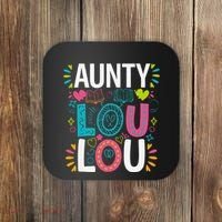 Aunty Lou Lou Best Auntie Ever Mothers Day Coaster thumb 0