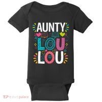 Aunty Lou Lou Best Auntie Ever Mothers Day Baby Bodysuit thumb 0