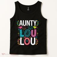 Aunty Lou Lou Best Auntie Ever Mothers Day Tank Top thumb 2