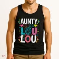 Aunty Lou Lou Best Auntie Ever Mothers Day Tank Top thumb 3