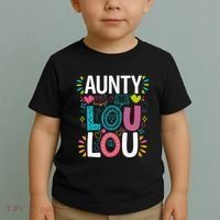 Aunty Lou Lou Best Auntie Ever Mothers Day Toddler T-Shirt thumb 2