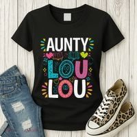 Aunty Lou Lou Best Auntie Ever Mothers Day Women's T-Shirt thumb 3