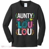 Aunty Lou Lou Best Auntie Ever Mothers Day Kids Long Sleeve Shirt thumb 0