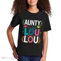 Aunty Lou Lou Best Auntie Ever Mothers Day Kids T-Shirt thumb 2