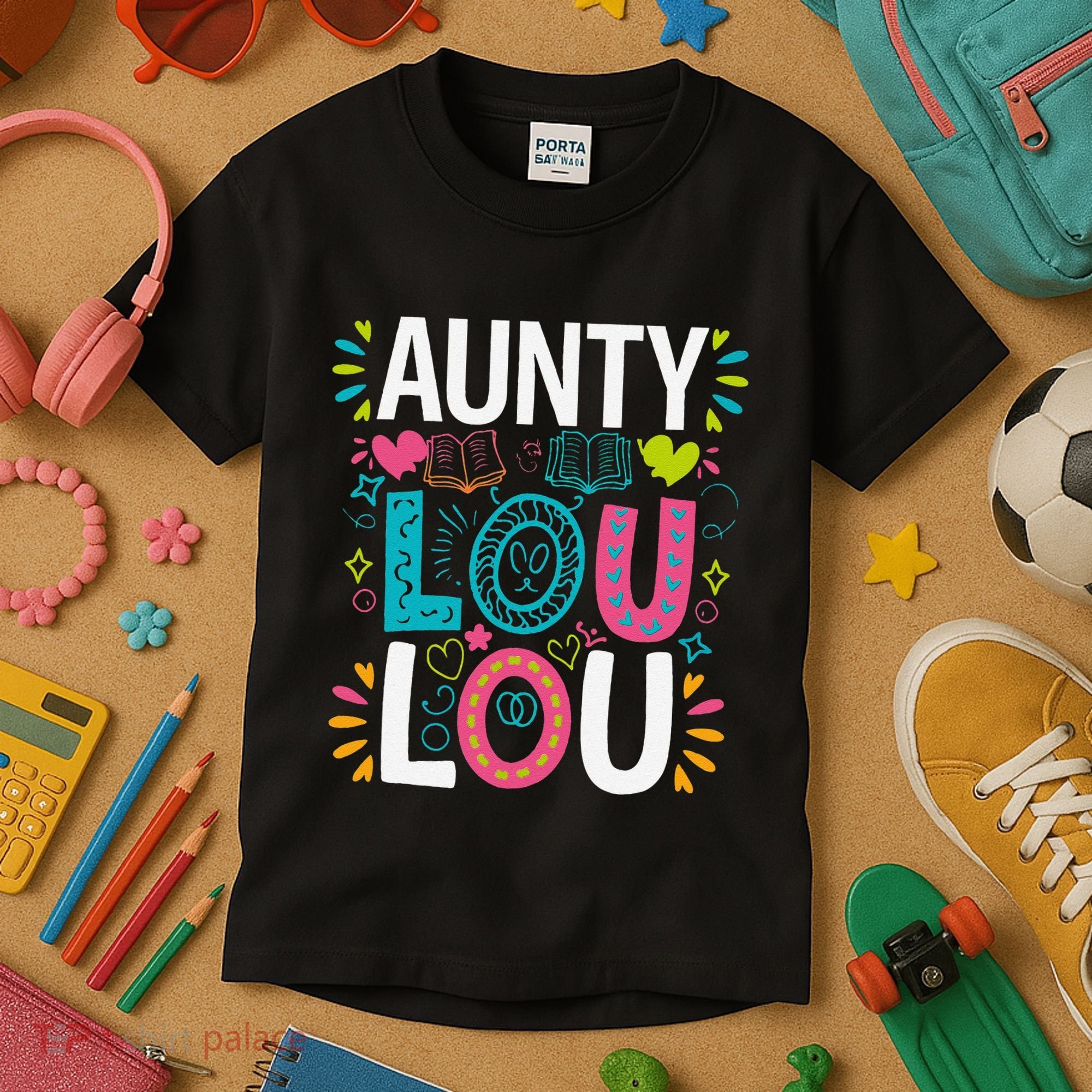 Aunty Lou Lou Best Auntie Ever Mothers Day Kids T-Shirt