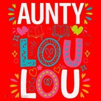 Aunty Lou Lou Best Auntie Ever Mothers Day Santa Hat thumb 1