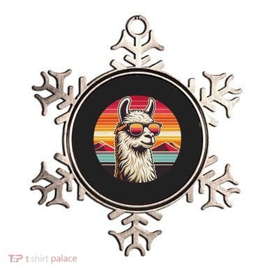 Alpaca Lover Llama Vintage Design With Camel Cute Animal Ornament