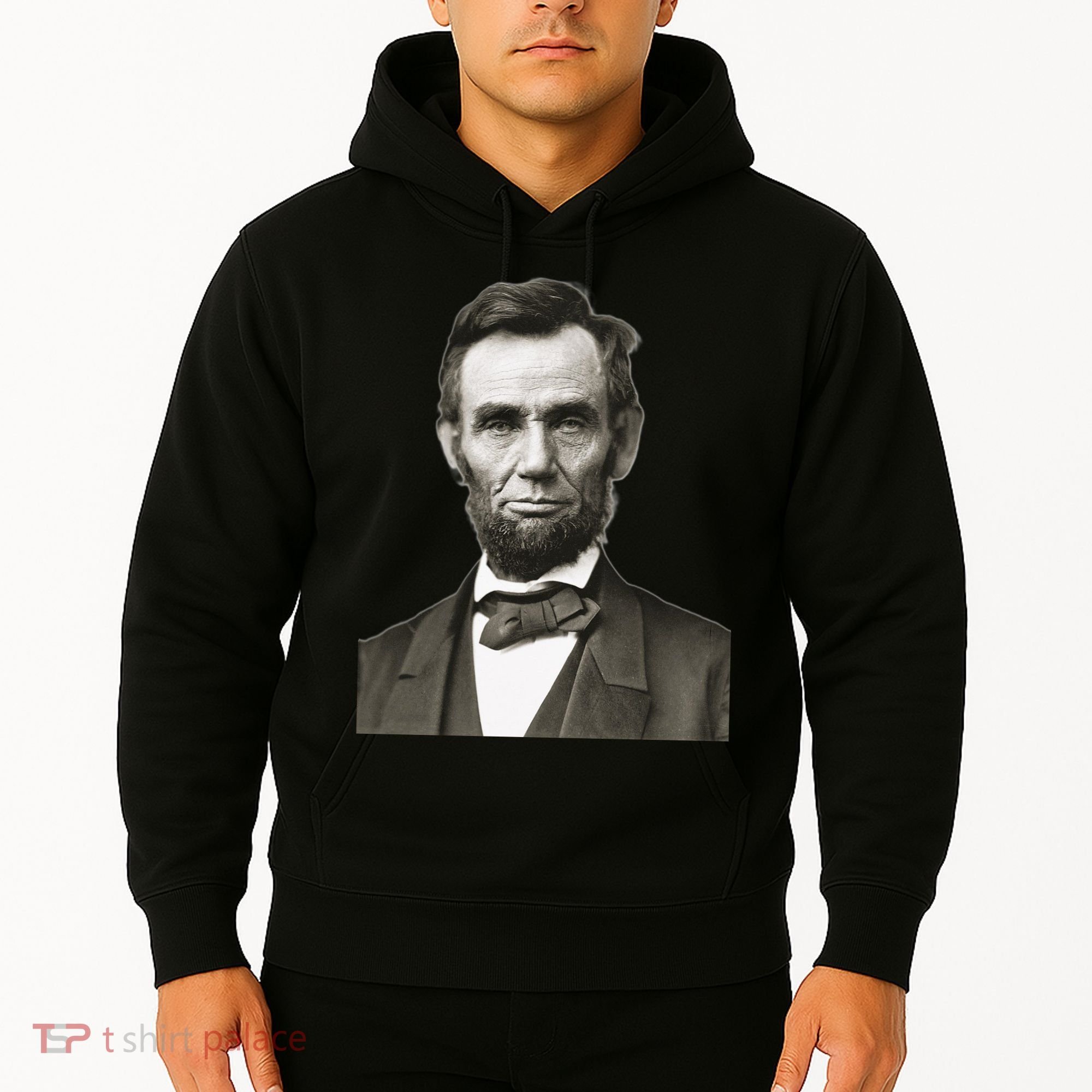 Abraham Lincoln Large Portrait Picture Hoodie