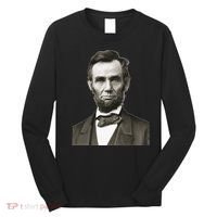 Abraham Lincoln Large Portrait Picture Long Sleeve Shirt thumb 0