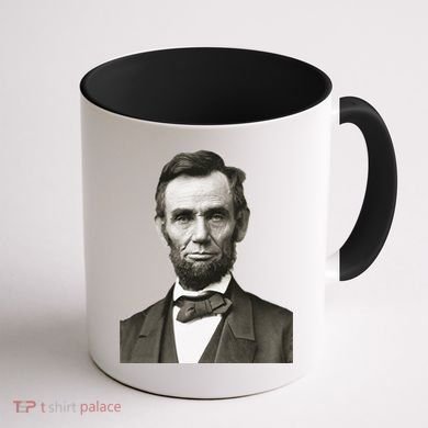 Abraham Lincoln Large Portrait Picture Coffee Mug back