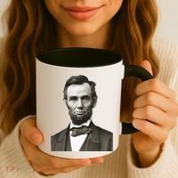 Abraham Lincoln Large Portrait Picture Coffee Mug thumb 3