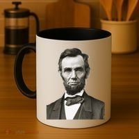 Abraham Lincoln Large Portrait Picture Coffee Mug thumb 4