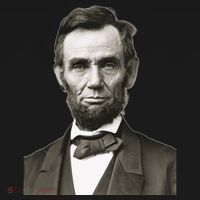 Abraham Lincoln Large Portrait Picture Mousepad thumb 1