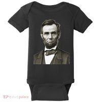 Abraham Lincoln Large Portrait Picture Baby Bodysuit thumb 0