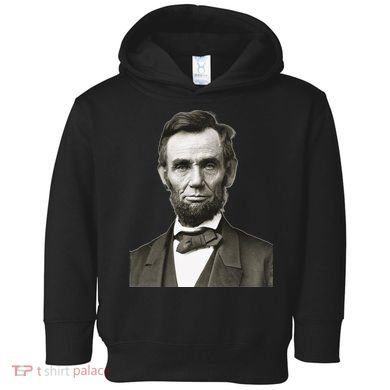 Abraham Lincoln Large Portrait Picture Toddler Hoodie