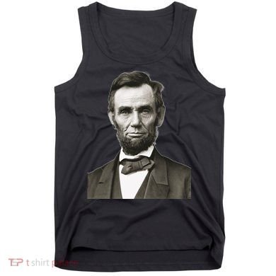 Abraham Lincoln Large Portrait Picture Tank Top