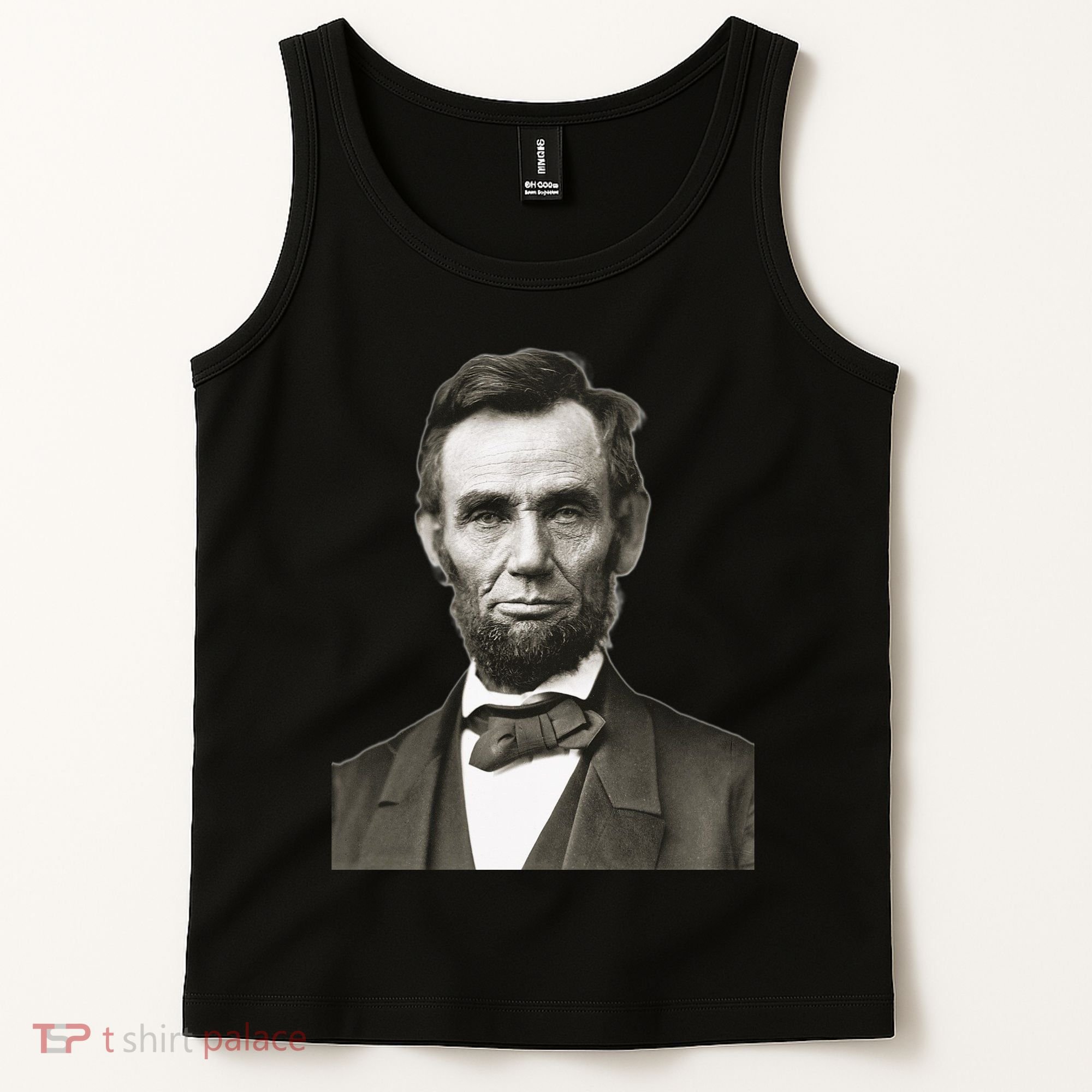 Abraham Lincoln Large Portrait Picture Tank Top
