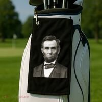 Abraham Lincoln Large Portrait Picture Golf Towel thumb 2