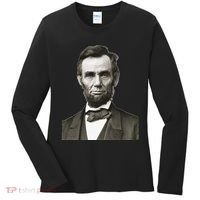 Abraham Lincoln Large Portrait Picture Women's Long Sleeve Shirt thumb 0